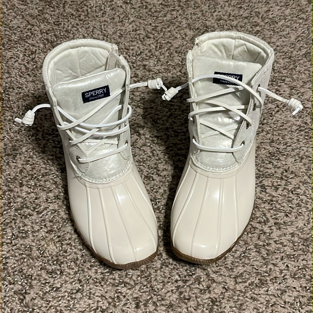 EUC Sperry duck boots girls 3
